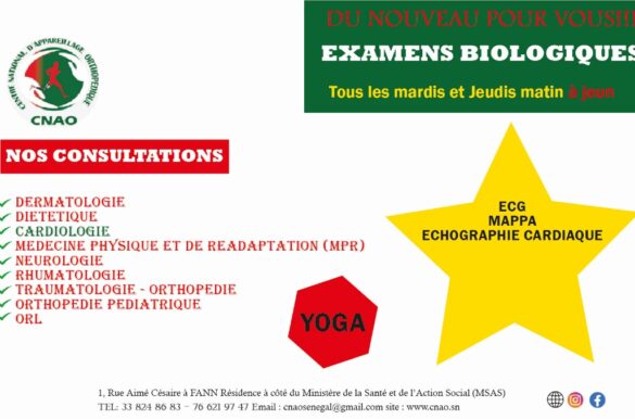 DU NOUVEAU POUR VOUS !!! EXAMENS BIOLOGIQUES